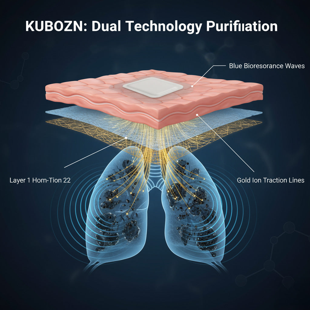 KUBOZN® Gezieltes Lungenreinigungspflaster