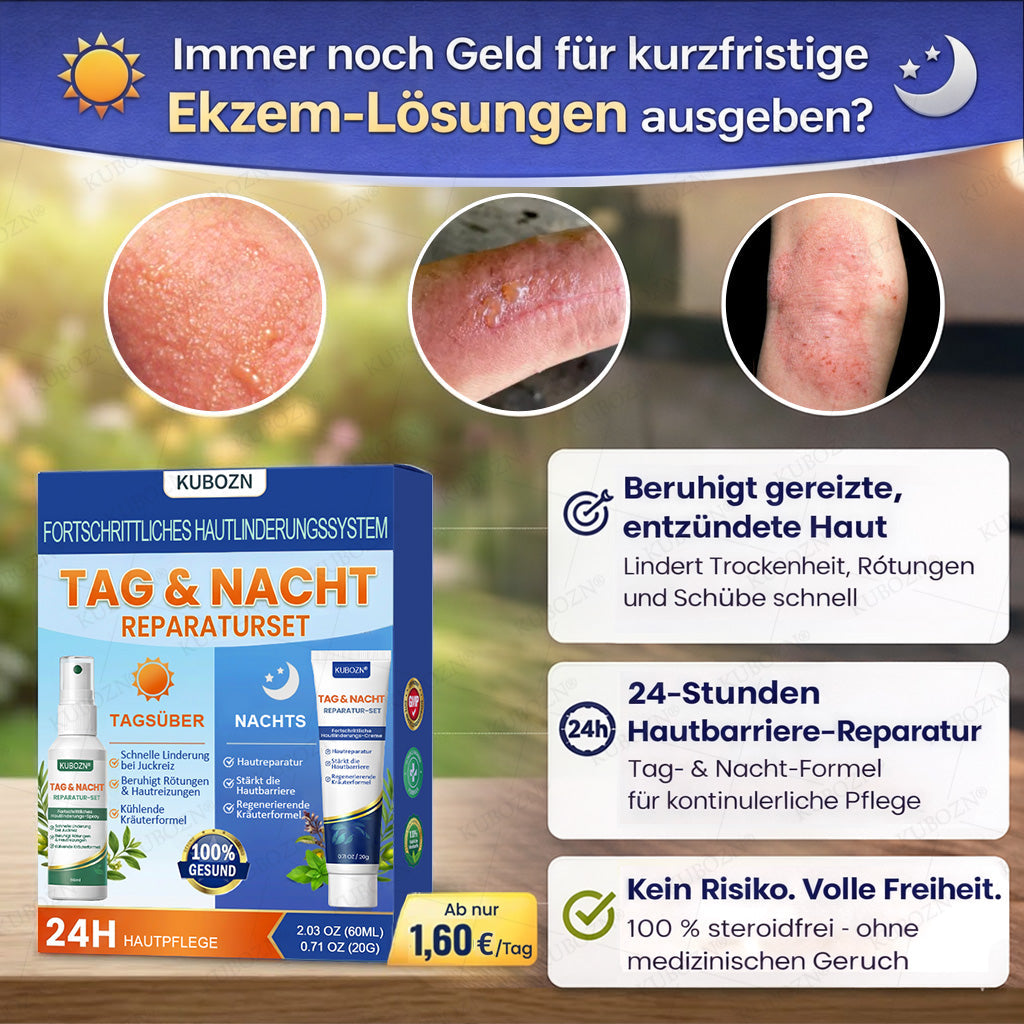 KUBOZN® Eczem & Neurodermitis Set – 24h Pflege bei Juckreiz, Rötungen & geschädigter Haut (offer)