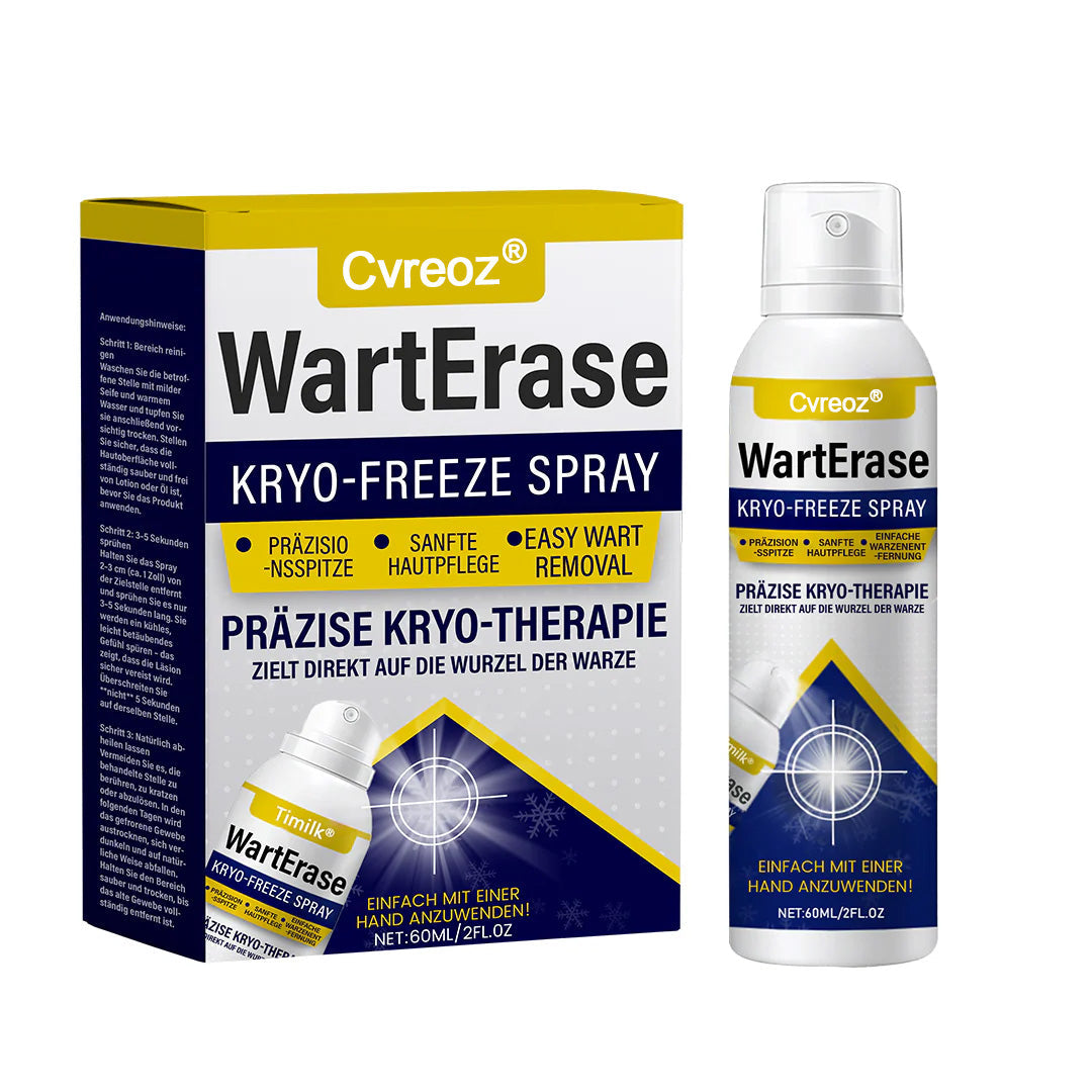 ❄️ Cvreoz® WartErase Cryo-Freeze Spray — Schnelle Entfernung von Warzen & Hautanhängseln💥
