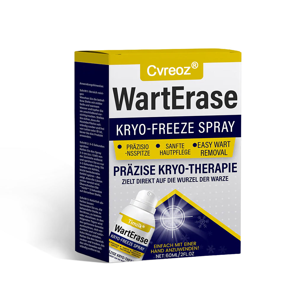 ❄️ Cvreoz® WartErase Cryo-Freeze Spray — Schnelle Entfernung von Warzen & Hautanhängseln💥