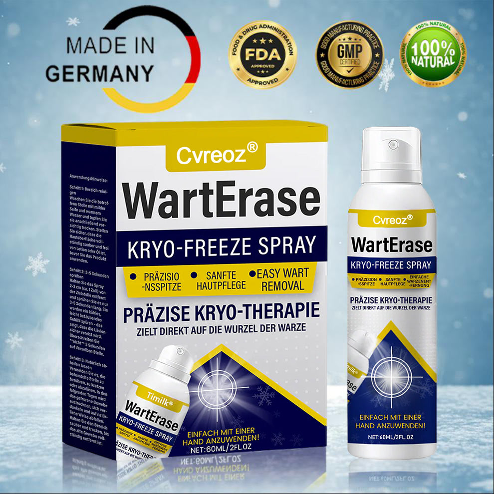 ❄️ Cvreoz® WartErase Cryo-Freeze Spray — Schnelle Entfernung von Warzen & Hautanhängseln💥
