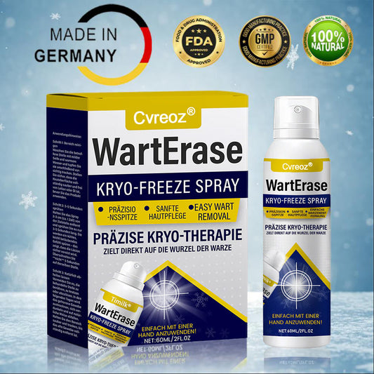 ❄️ Cvreoz® WartErase Cryo-Freeze Spray — Schnelle Entfernung von Warzen & Hautanhängseln💥