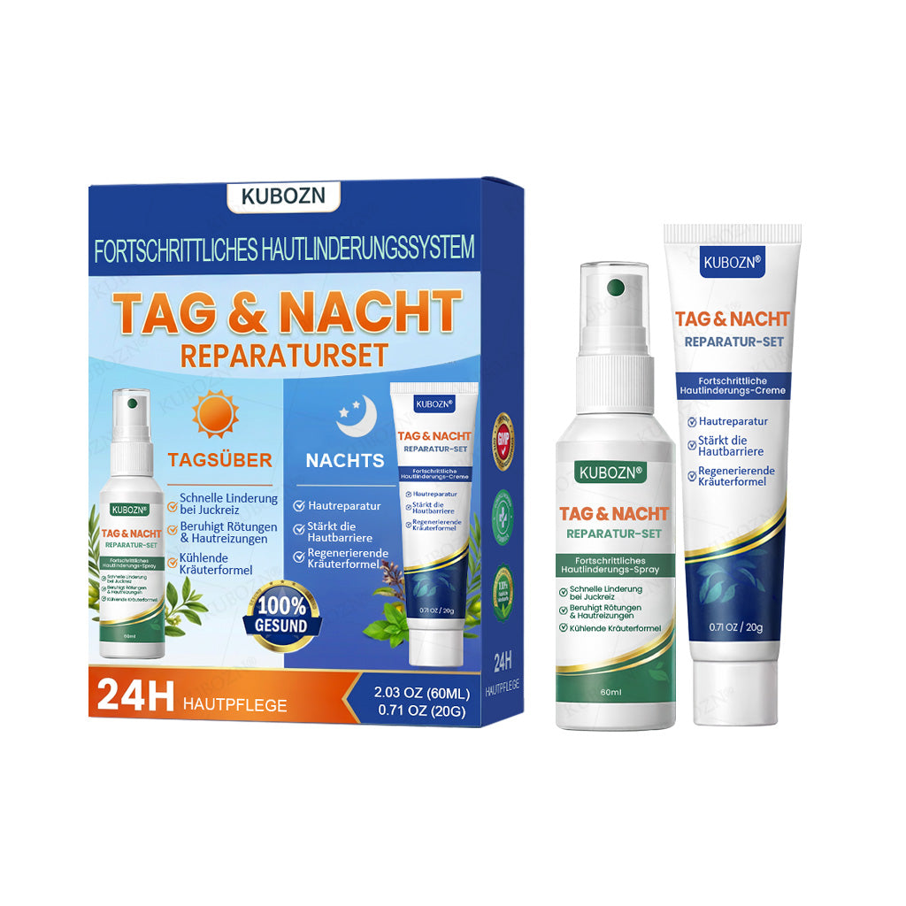 KUBOZN® Psoriasis Tag & Nacht System – 100% steroidfrei gegen Schuppen & Plaque (offer)