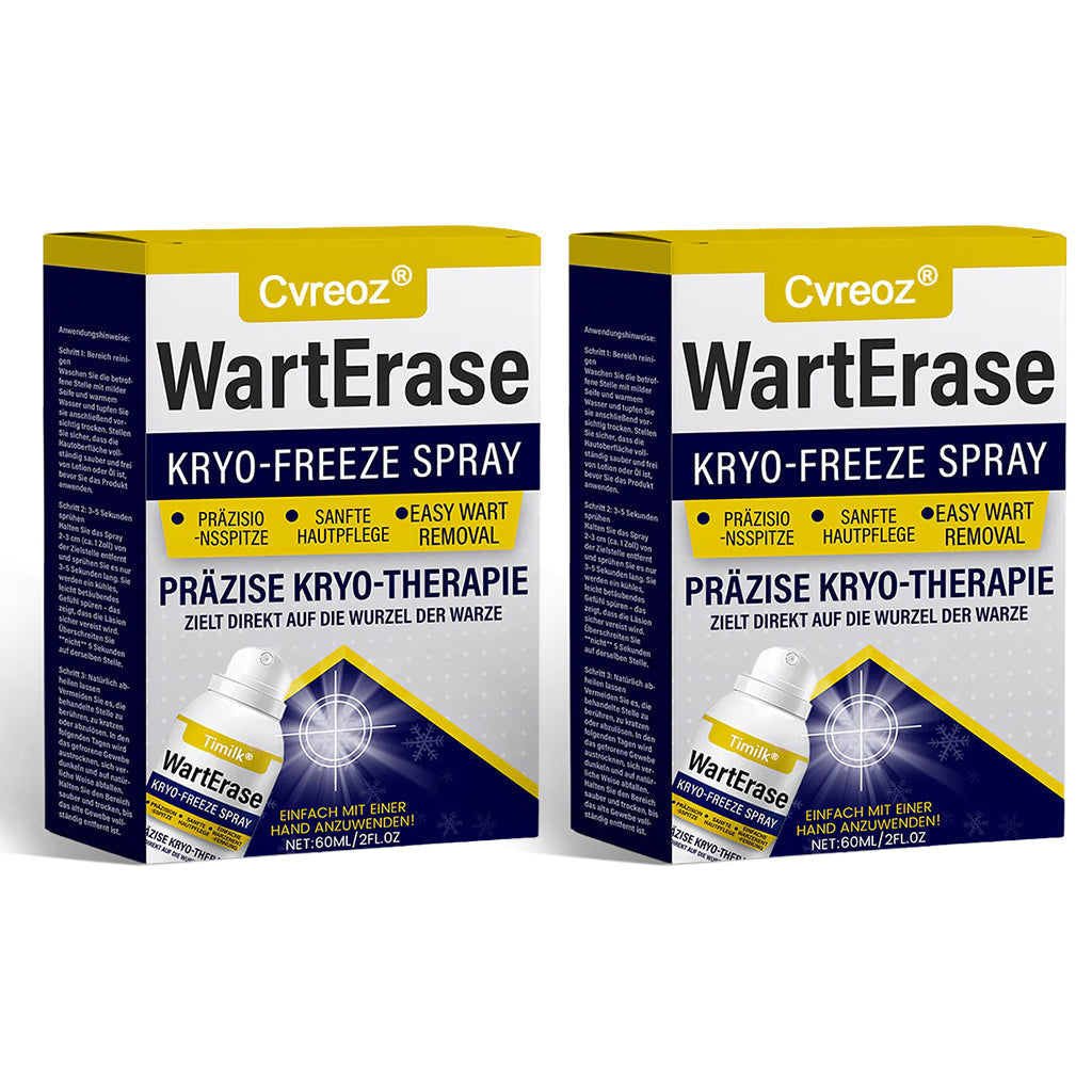 ❄️ Cvreoz® WartErase Cryo-Freeze Spray — Schnelle Entfernung von Warzen & Hautanhängseln💥