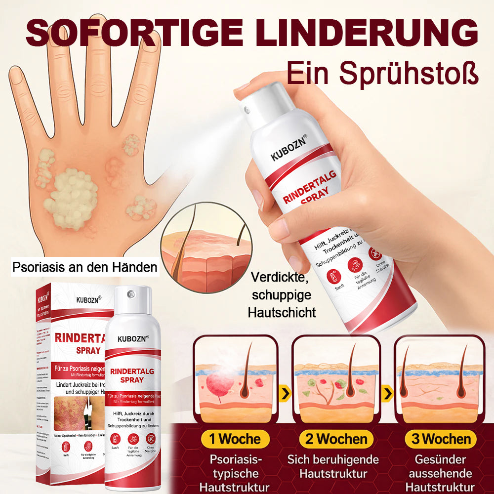 KUBOZN® Rindertalg-Spray für juckende, schuppige Psoriasis-Haut 1