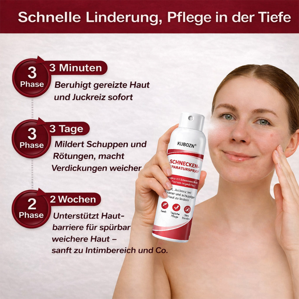 KUBOZN® Schneckenspray zur Behandlung von juckender, schuppiger Psoriasis-Haut