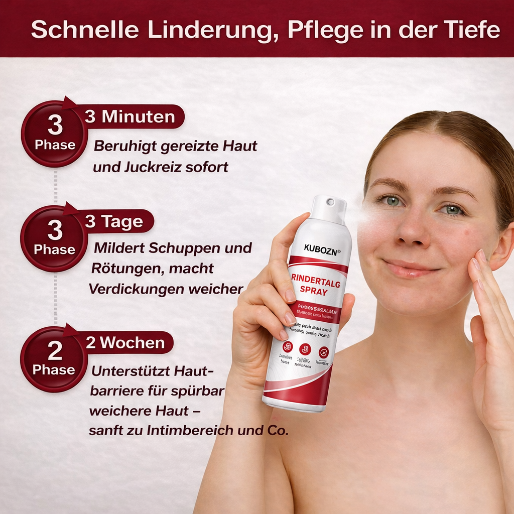 KUBOZN® Rindertalgspray für juckende, schuppige Psoriasis-Haut