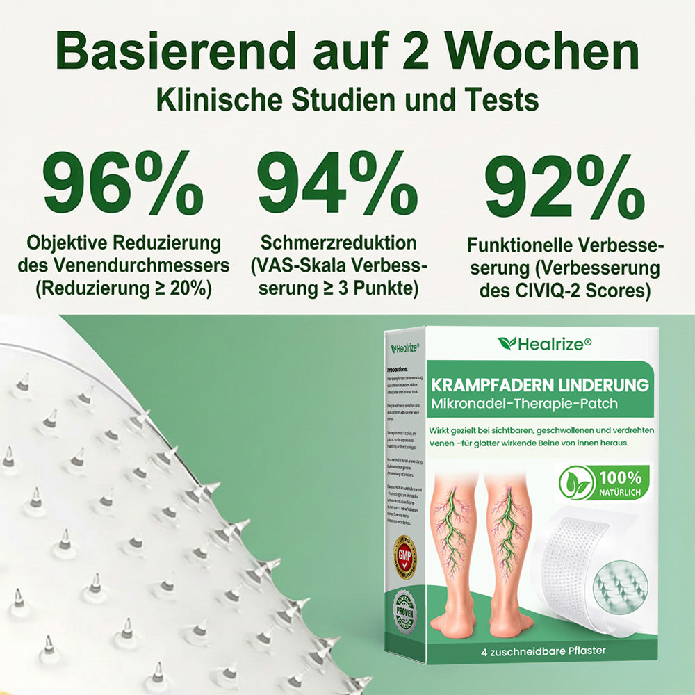 Healrize® VeinEase Mikronadel-Technologie⚡Spürbare Wirkung in Tagen – nachhaltige Verbesserung