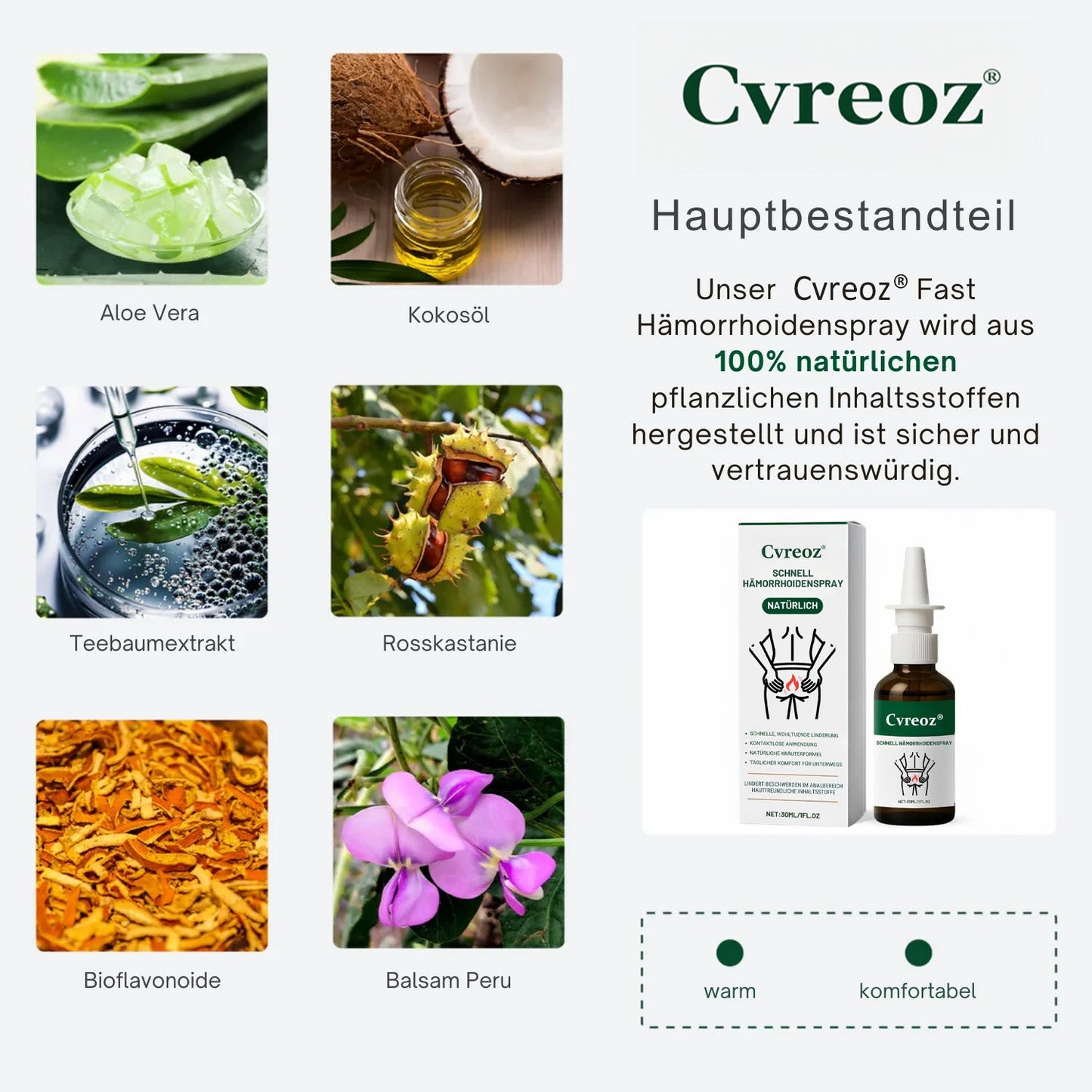 Cvreoz® Schnell Hämorrhoidenspray