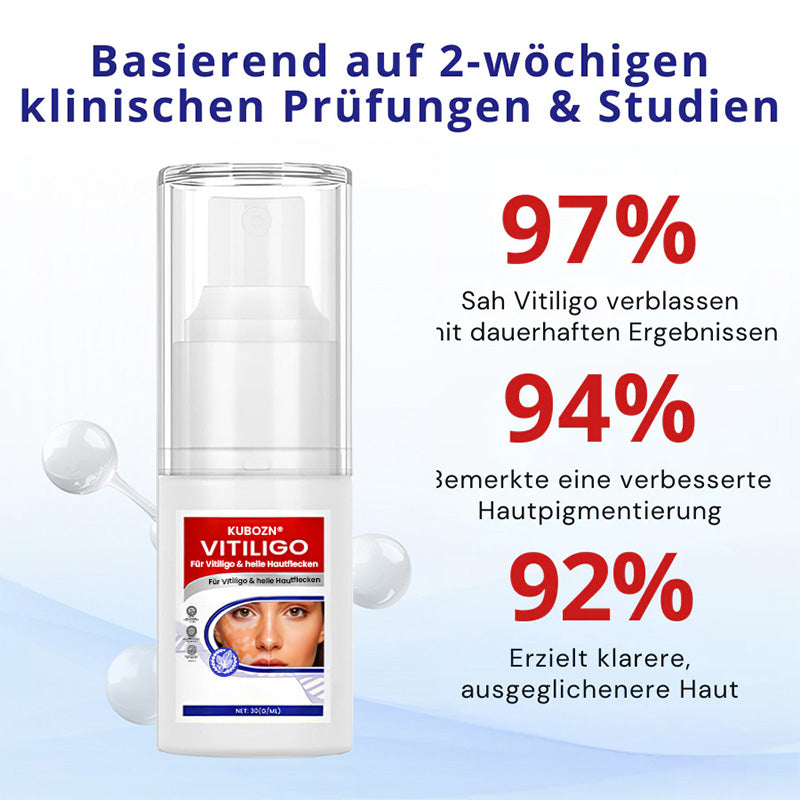 KUBOZN® Vitiligo-Behandlungsspray – Sichtbare Ergebnisse in wenigen Wochen, 100 % natürlich und steroidfrei