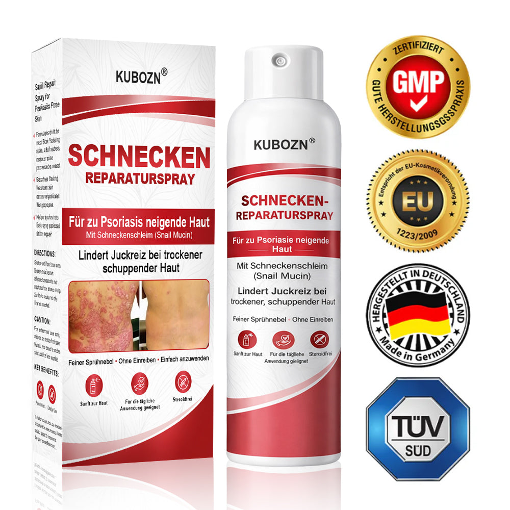 KUBOZN® Schnecken-Reparaturspray für juckende, schuppige Psoriasis-Haut 1