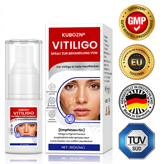 KUBOZN® Vitiligo-Behandlungsspray – Sichtbare Ergebnisse in wenigen Wochen, 100 % natürlich und steroidfrei