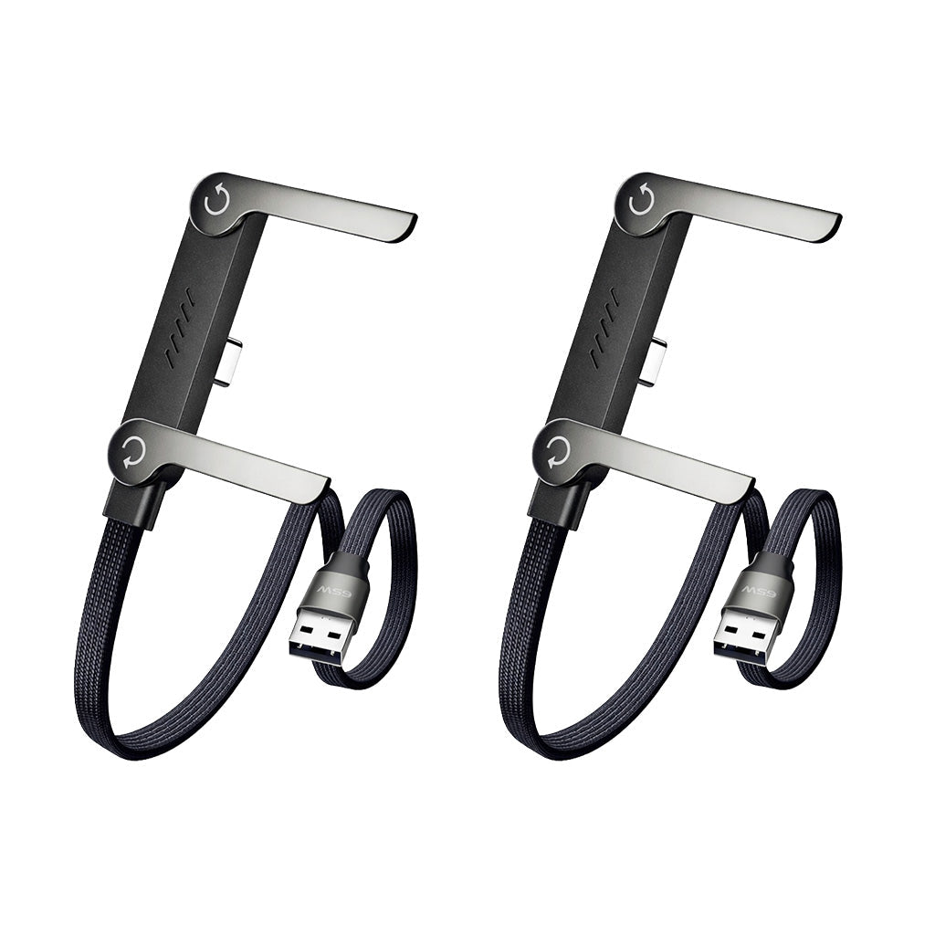 🥇KUBOZN® 2-in-1 Unsichtbares Ladekabel mit Halterung – 240-W-Schnellladekabel mit integrierter Handyhalterung (Angebot)