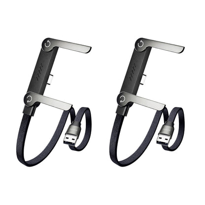 🥇KUBOZN® 2-in-1 Unsichtbares Ladekabel mit Halterung – 240-W-Schnellladekabel mit integrierter Handyhalterung (Angebot)