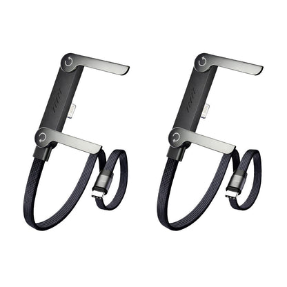 🥇KUBOZN® 2-in-1 Unsichtbares Ladekabel mit Halterung – 240-W-Schnellladekabel mit integrierter Handyhalterung (Angebot)