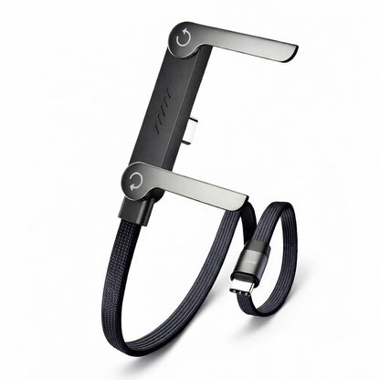 🥇KUBOZN® 2-in-1 Unsichtbares Ladekabel mit Halterung – 240-W-Schnellladekabel mit integrierter Handyhalterung (Angebot)