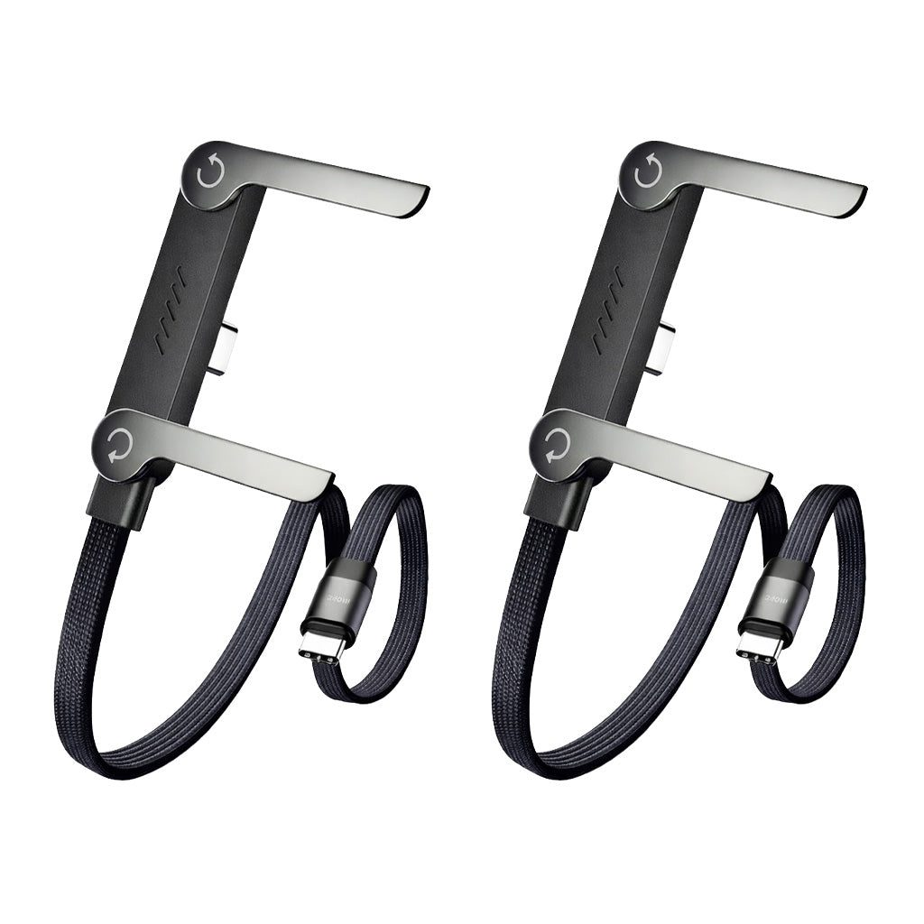🥇KUBOZN® 2-in-1 Unsichtbares Ladekabel mit Halterung – 240-W-Schnellladekabel mit integrierter Handyhalterung (Angebot)