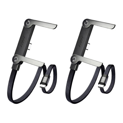 🥇KUBOZN® 2-in-1 Unsichtbares Ladekabel mit Halterung – 240-W-Schnellladekabel mit integrierter Handyhalterung (Angebot)